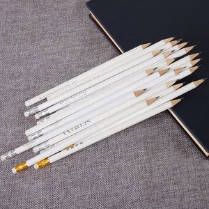 Crayons en bois graphite personnalisés en vrac avec logo imprimé, blancs et vierges, avec gomme, papeterie promotionnelle Jw1146 - Product Image 4