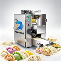 Machine commerciale de bureau entièrement automatique pour la fabrication de peaux de raviolis et de pains, formes ovales, imitation pâte roulée à la main, garantie 1 an, Chine
