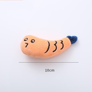 ของเล่นแมวแบบขายส่ง ตุ๊กตาปลาสีเขียว สีส้ม สีขาว น่ารัก ตลก บีบได้ มีแคทนิป ช่วยขัดฟัน รับทำโลโก้ตามสั่ง - Product Image 4
