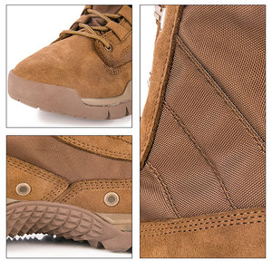 Bottes de randonnée pour hommes DF22 en daim marron, lacées, imperméables, toutes saisons - Product Image 2
