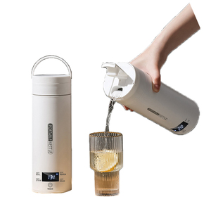 Bouilloire électrique portable à trois prises de la norme européenne 220V avec corps en plastique à couvercle rabattable pour le baby-sitting 304 - Product Image 1