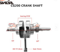 Vilebrequin de haute qualité SNOR pour CG Racing Crankshaft CG200