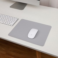 Şeker renk Mouse Pad PU deri katı mousepad ofis oyun fare altlığı dizüstü bilgisayar için masaüstü bilgisayar 30x24cm su geçirmez