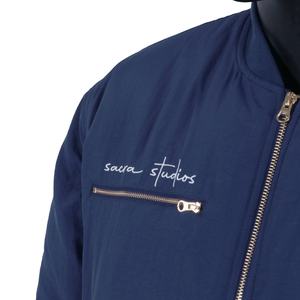 Chaqueta Bomber Acolchada con Cremallera y Logotipo Bordado Personalizado de Diseñador TOPSHOW para Hombre - Product Image 5