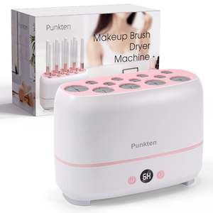 Limpiador y Secador Automático Multifuncional de Brochas de Maquillaje Eléctrico con 12 Orificios, Herramienta de Belleza, Máquina para Secar Brochas y Esponjas Cosméticas - Product Image 1