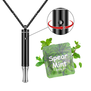 Collier tendance en acier inoxydable à maillons, <span class=keywords><strong>anti</strong></span>-anxiété et <span class=keywords><strong>anti</strong></span>-tabac, pour hommes et femmes - Product Image 2