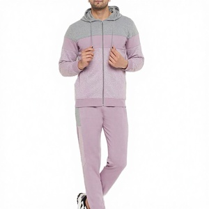 Conjunto Deportivo de Dos Piezas para Hombre, con Capucha, de Forro Polar, Talla Grande, Transpirable, con Cierre, para Invierno, de Alta Calidad, al por Mayor - Product Image 2