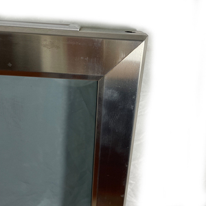Cadre en acier inoxydable personnalisé Chauffage électrique Porte en verre bon marché Porte en verre transparente pour réfrigérateur - Product Image 5