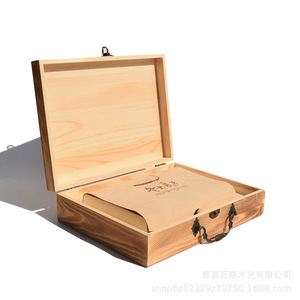 Caja de madera para Cordyceps Sinensis, rectangular, con cierre de pino, para regalo o artesanía, 6 pulgadas de alto, con tapa abatible y asa. - Product Image 2