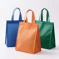 Sac de courses non tissé laminé personnalisé avec logo, écologique, thermosoudé par ultrasons, en PP, pour salon professionnel