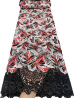 Dentelle en cordon brodé NI.AI, dentelle africaine soluble dans l'eau, tissu pour femmes, matériau pour mariage