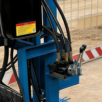 Foreuse rotative électrique hydraulique sur roues pour petits puits d'eau, profondeur de forage 120 m, avec moteur à roulement et boîte de vitesses