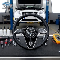 Volant en cuir noir pour Mercedes-Benz Classe C W205, Classe E W213, Classe S W222, Classe A W177, Classe B W247
