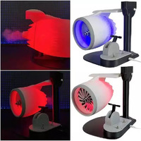 Nouvel humidificateur de ventilateur Vortex de bureau créatif avec alimentation USB à lumière rouge adapté à la conception de flamme de queue de maison