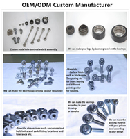 LDK Low Friction Gcr15 Steel Ball Joint Metric 12mm Female Thread POS12 Rod End Bearing for Motorsports