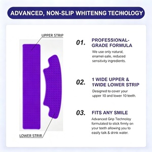 Tiras Blanqueadoras <span class=keywords><strong>de</strong></span> Color Morado V34 <span class=keywords><strong>de</strong></span> Marca Privada <span class=keywords><strong>de</strong></span> Lujo, Fórmula Avanzada para Aclarar la Piel, Sin Peróxido, Tratamiento Intensivo <span class=keywords><strong>de</strong></span> 14 Días - Product Image 4