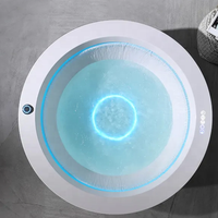 Ronde 2 Spa Whirlpool Spa Baignoires Yacuzzi 360 Degrés Pleine Cascade PVC Vague Piscine Jacuzzier Baignoire Sexy Douche Fille
