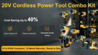 Ensemble d'outils électriques professionnels, kit de perceuse sans fil DW 20v, kit combiné avec batterie et chargeur
