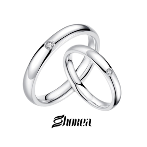 Vente en gros de bijoux de <span class=keywords><strong>mariage</strong></span> fin VVS Moissanite pour couple <span class=keywords><strong>bague</strong></span> en argent sterling plaqué 925 gravé fête des amoureux Anillos De Promesa - Product Image 1