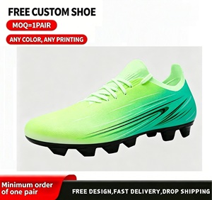 Chaussures de football personnalisées 2026 pour fans et joueurs, crampons <span class=keywords><strong>FG</strong></span> AG avec nom et numéro personnalisables pour hommes, femmes et jeunes - Product Image 1