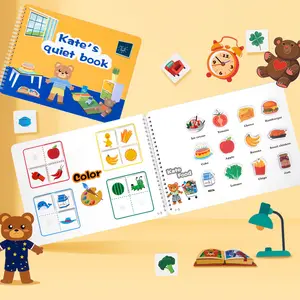 Hoye bastelt Baby-Arbeitsbuch des täglichen Lebens Lustiges Lernspiel zeug für Kinder Kinder beschäftigt Buch Frühes Lernspiel zeug