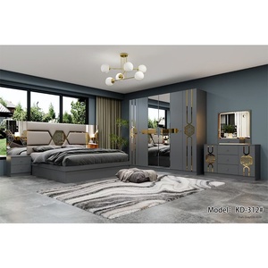 Ensemble de <span class=keywords><strong>chambre</strong></span> <span class=keywords><strong>à</strong></span> <span class=keywords><strong>coucher</strong></span> moderne de style minimaliste italien de luxe avec armoire et grand lit, en MDF, emballage amovible, meubles de <span class=keywords><strong>chambre</strong></span> <span class=keywords><strong>à</strong></span> <span class=keywords><strong>coucher</strong></span> pour la maison - Product Image 5
