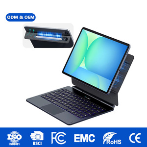 Private Label Scissor‑Switch Magnetic Keyboard With Trackpad&7‑Color Backlit for Samsung Galaxy Tab S10 FE+ S11 FE+ 13.1" - Product Image 1