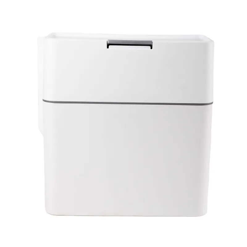 プレスボタン付きスリム防水ゴミ箱付きバスルームを開けやすいプラスチック製のゴミ箱をゴミ箱に入れることができます