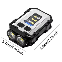 Mini lampe torche LED EDC super lumineuse 300mAh ou 750mAh, rechargeable par USB, lanterne de camping d'urgence en ABS, SOS