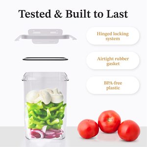 Nevera hermética, organizador de almacenamiento de alimentos, juego de contenedores con tapas para refrigerador, el más vendido - Product Image 3