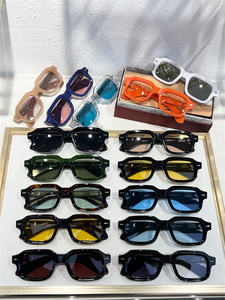 Lunettes de soleil carrées de luxe de haute qualité, fabriquées à la main au Japon, JMM UV400, pour <span class=keywords><strong>hommes</strong></span> et femmes, en acétate haut de gamme, modèles multiples - Product Image 3