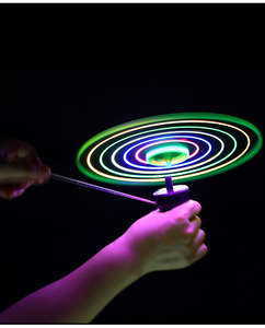 Soucoupe volante magique, jouets bon marché, plastique d'extérieur, tirer sur la ficelle, fil de maintien, lumière LED clignotante, soucoupe volante lumineuse, jouet <span class=keywords><strong>lumineux</strong></span> pour enfants - Product Image 5