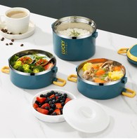 Boîte à lunch isotherme en acier inoxydable pour nouveau-nés et employés de bureau, plusieurs couches, compatible micro-ondes, sans BPA, boîte bento