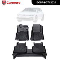 Tapetes de Auto 3D TPE para Todo Clima, Ajuste Personalizado para Volkswagen Golf 8 GTI 2020, Impermeables y Antideslizantes