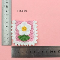 En gros, patch en tissu à coudre, imitation crochet, motifs fruits et fleurs, applique pour pochette, vêtements pour enfants et chapeaux, soluble dans l'eau, DIY
