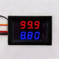 0.28 "DC 100V 10A Bleu Rouge Double LED Affichage Panneau Numérique Voltmètre Ampèremètre Amp Volt Indicateur de Courant Moniteur Détecteur