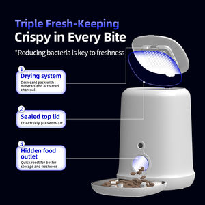 Pemberi makan hewan peliharaan pintar otomatis, Dispenser kontrol makanan multifungsi ramah lingkungan untuk kucing & anjing untuk penggunaan dalam ruangan - Product Image 5