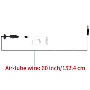FT-60R VX-7R หูฟังพลาสติก 3.5 มม. แบบขาเดียว ชุดหูฟังแบบท่ออะคูสติก หูฟังวอล์คกี้ทอล์คกี้ หูฟังวิทยุสื่อสารสองทาง สำหรับเจ้าหน้าที่รักษาความปลอดภัย - Product Image 6