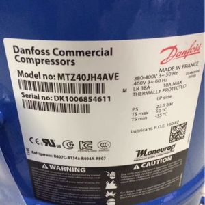 Compresseur de climatisation HYZL MTZ40JH4AVE, équipement de réfrigération pour entrepôts frigorifiques et pompes à chaleur - Product Image 1