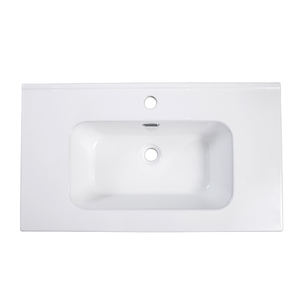 洗面台キャビネットシンクセラミックモダンヨーロッパファッションスタイル81cm長方形浴室用 - Product Image 2