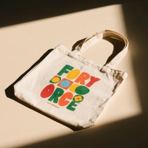 Sacs fourre-tout en sergé de coton OEM pour courses, avec logo imprimé personnalisé, couleurs sur mesure, toutes saisons, origine américaine - Product Image 3