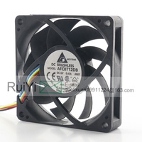 Delta 5V 24V 48V DC12V 0.45A AC EC 7015 70X70X15MM 7CM 4 fils PWM régulation de vitesse CPU Double roulement à billes AFC0712DB Ventilateur de refroidissement