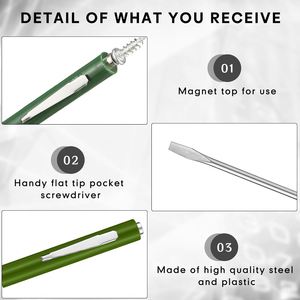 ไขควงปากแบนแบบพกพาพร้อมช่องใส่แม่เหล็ก สลักโลโก้ได้ ผลิตจากเหล็ก CR-V แข็งแรง ทนทาน ขายส่งสำหรับของขวัญส่งเสริมการขายด้านฮาร์ดแวร์ - Product Image 3