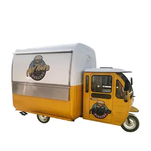 TUNE Custom Global Hot Sale Mobile Food Cart Food Trailer Street Mobile Coffee Trike Shop