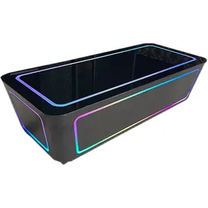 Mesa de té ktvTea para celebridades por Internet, luz para correr, barra de lujo, mesa luminosa, tarjeta moderna para habitación de fiesta