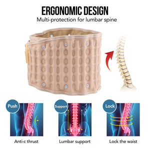 フィティーズ カスタムアップグレード 調整可能 減圧腰椎サポートベルト エアトラクション 腰痛緩和 ウエストサポート - Product Image 2
