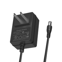 Adaptateur secteur DC 12V 2A RWX avec affichage pour éclairage LED et lampe de culture, en matériau PC, prise US, câble de 1,5 m