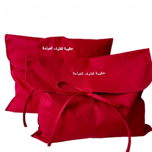 Custom 8oz Cotton Envelope Handbag Dust Bag High End Coat <b>Underwear</b> Packing Pouch With <b>Strings</b> - Product Image 1