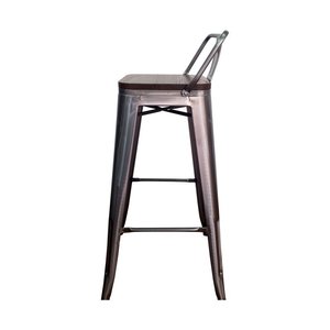 Đồ Nội Thất Xếp Chồng Bằng Kim Loại Bền Màu Đồ Nội Thất Quán Cà Phê Đen Công Nghiệp Ghế Quán Bar Màu Đen Cho Nhà Hàng Bàn Ăn Cà Phê - Product Image 4