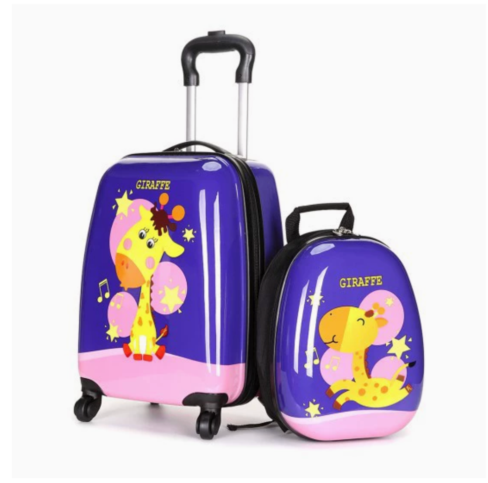 Juego De 4 Mochilas Con Estampado De Gatos Para Niñas Escolares Y Primarias, Con Bolsa Cruzada Y Estuche Para Lápices, Azul Oscuro, Estampado De Gatos